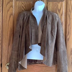 Neiman Marcus Exlusive buttery soft suede Genuine Leather Jacket Sz Small